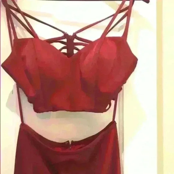 La Femme two piece prom dress - Picture 3 of 6